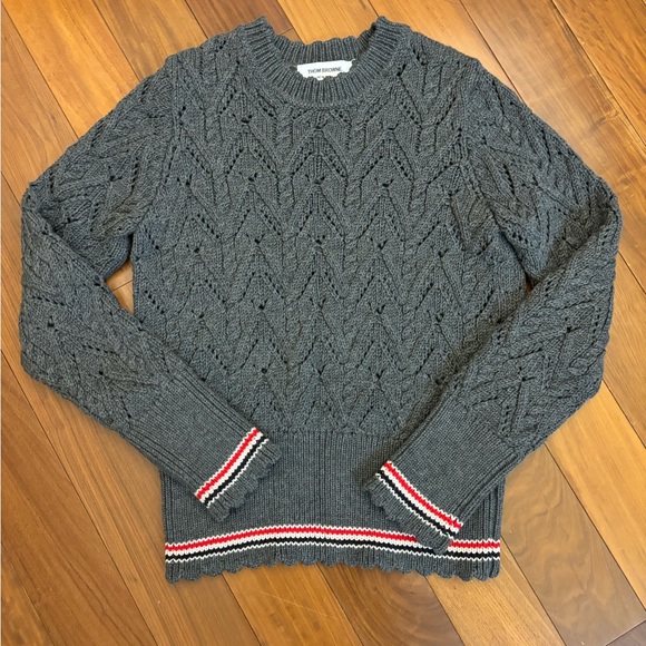 Thom Browne Gray Sweater - Picture 3 of 13